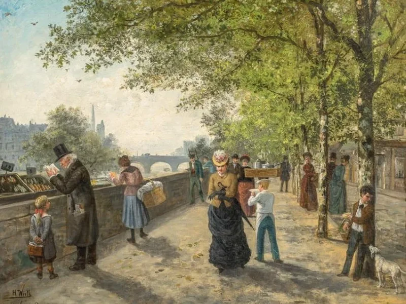 1869-Henri Wirth - Quai des Grands-Augustins, Parigi